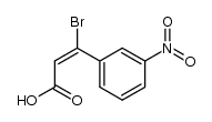 β-bromo-3-nitro-cis-cinnamic acid Structure