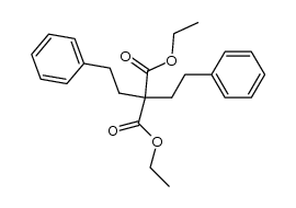 diphenethyl-malonic acid diethyl ester Structure
