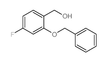 (2-(苄氧基)-4-氟苯基)甲醇结构式