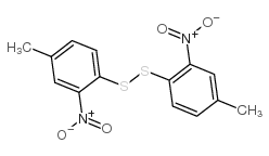 Disulfide,bis(4-methyl-2-nitrophenyl) Structure