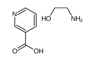 nicotinic acid, compound with 2-aminoethanol (1:1) structure