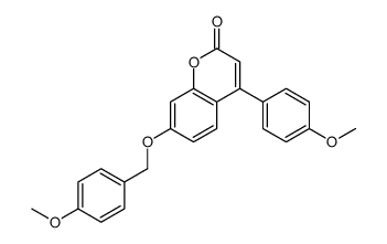 7-[(4-Methoxybenzyl)oxy]-4-(4-methoxyphenyl)-2H-chromen-2-one结构式
