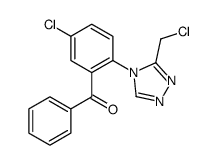 [5-氯-2-(3-氯甲基-4H-1,2,4-三唑-4-基)苯基]苯基甲酮结构式