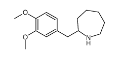2-[(3,4-二甲氧基苯基)甲基]六氢-1H-氮杂烷结构式