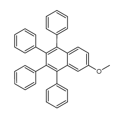 6-methoxy-1,2,3,4-tetraphenylnaphthalene Structure