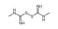 N,N''-dimethyl-μ-disulfido-dicarboxamidine结构式