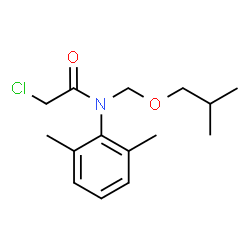 2-chloro-N-(2,6-dimethylphenyl)-N-(2-methylpropoxymethyl)acetamide structure