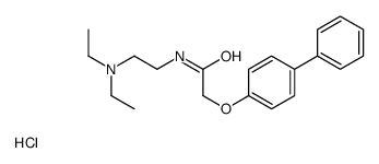 N-[2-(diethylamino)ethyl]-2-(4-phenylphenoxy)acetamide,hydrochloride Structure