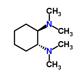 反式-N,N,N’,N’-四甲基-1,2-环己二胺结构式