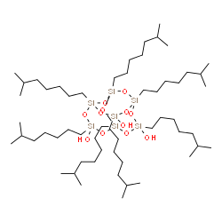 PSS-三硅醇-异辛基取代结构式