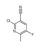 2-chloro-5-fluoro-6-methylpyridine-3-carbonitrile Structure