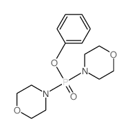 Phosphinic acid,P,P-di-4-morpholinyl-, phenyl ester Structure