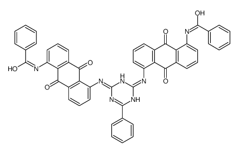 N,N’-[(6-苯基-1,3,5-三嗪-2,4-二基)二[亚氨基(9,10-二氢-9,10-二氧代-5,1-蒽二基)]]二-苯甲酰胺结构式