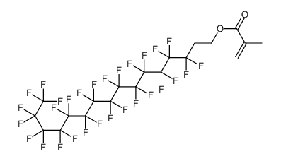 2-甲基-2-丙烯酸-3,3,4,4,5,5,6,6,7,7,8,8,9,9,10,10,11,11,12,12,13,13,14,14,15,15,16,16,16-十六烷基酯结构式