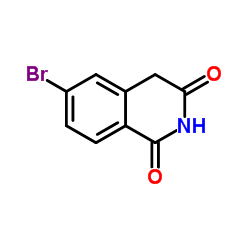 6-溴异喹啉-1,3-二醇结构式