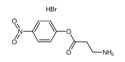 β-alanine p-nitrophenyl ester hydrobromide结构式