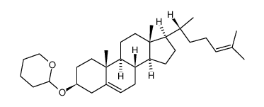 2-[(3β)-Cholesta-5,24-dien-3-yloxy]tetrahydro-2H-pyran结构式