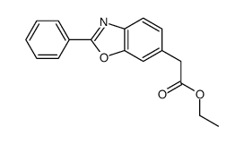 2-Phenyl-6-benzoxazoleacetic acid ethyl ester结构式