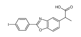 2-(4-Iodophenyl)-α-methyl-5-benzoxazoleacetic acid结构式