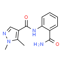 1H-Pyrazole-4-carboxamide,N-[2-(aminocarbonyl)phenyl]-1,5-dimethyl-(9CI)结构式