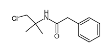 N-(1-chloro-2-methylpropan-2-yl)-2-phenylacetamide结构式