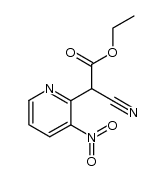 ethyl 2-cyano-2-(3-nitropyrid-2-yl)acetate Structure