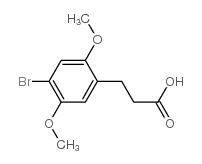 3-(4-溴-2,5-二甲氧基苯基)丙酸结构式