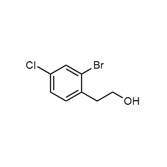 2-(2-溴-4-氯苯基)乙-1-醇结构式