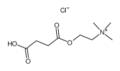 2-((3-羧基丙酰基)氧基)-N,N,N-三甲基乙胺氯化物结构式