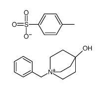 1-Azoniabicyclo[2.2.2]octane, 4-hydroxy-1-(phenylmethyl)-, 4-Methylbenzenesulfonate (1:1)结构式