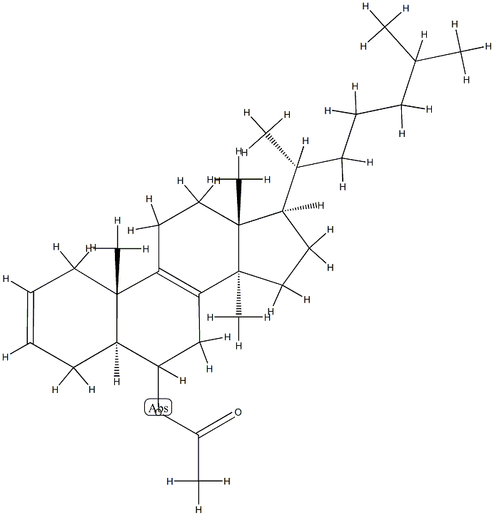 14-Methyl-5α-cholesta-2,8-dien-6-ol acetate结构式