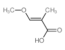 (E)-3-methoxy-2-methyl-prop-2-enoic acid结构式