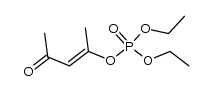 phosphoric acid diethyl ester 1-methyl-3-oxo-but-1-enyl ester Structure