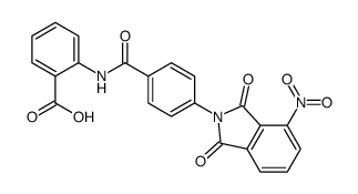 2-[[4-(4-nitro-1,3-dioxoisoindol-2-yl)benzoyl]amino]benzoic acid Structure