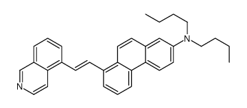 N,N-dibutyl-8-(2-isoquinolin-5-ylethenyl)phenanthren-2-amine Structure