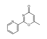 6-methyl-2-pyridin-2-yl-[1,3]oxazin-4-one结构式