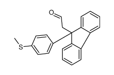 2-[9-(4-methylsulfanylphenyl)fluoren-9-yl]acetaldehyde Structure