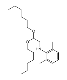 N-(2,2-dihexoxyethyl)-2,6-dimethylaniline Structure