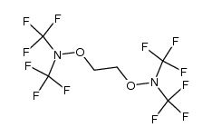 1,2-bis[N,N-bis(trifluoromethyl)amino-oxy]ethane Structure