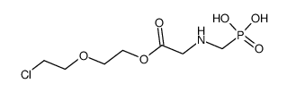 2-(2-chloroethoxy)ethyl N-phosphonomethylglycinate结构式