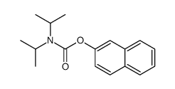 naphthalen-2-yl N,N-di(propan-2-yl)carbamate结构式