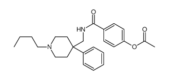 [4-[(1-butyl-4-phenylpiperidin-4-yl)methylcarbamoyl]phenyl] acetate Structure