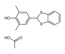 acetic acid,4-(1,3-benzodithiol-2-yl)-2,6-dimethylphenol结构式