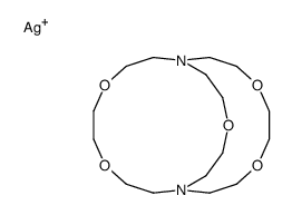 silver,4,7,13,16,21-pentaoxa-1,10-diazabicyclo[8.8.5]tricosane结构式