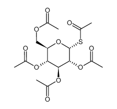 [(2R,3R,4S,5R,6R)-3,4,5-triacetyloxy-6-acetylsulfanyloxan-2-yl]methyl acetate Structure