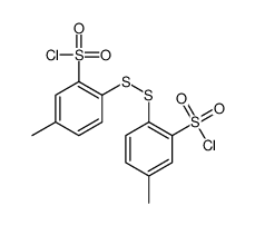 2,2'-Dithiobis[5-methylbenzenesulfonic acid chloride] Structure