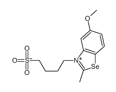 4-(5-methoxy-2-methyl-1,3-benzoselenazol-3-ium-3-yl)butane-1-sulfonate Structure