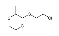 Propane,1,2-bis[(2-chloroethyl)thio]-结构式