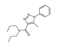 5-Methyl-N,N-dipropyl-1-phenyl-1H-1,2,3-triazole-4-carboxamide结构式