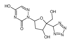 2-[4-hydroxy-5-(hydroxymethyl)-5-(5H-tetrazol-5-yl)oxolan-2-yl]-1,2,4-triazine-3,5-dione结构式